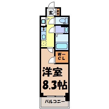 プレサンス栄ライズ 間取り