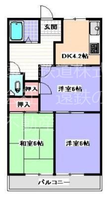 バームハイツ 間取り図