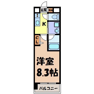 レーベスト志賀本通 間取り図