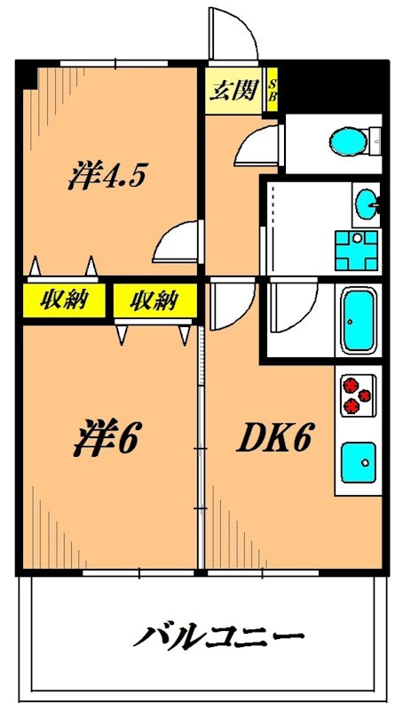 ウィルファースト 303号室 間取り
