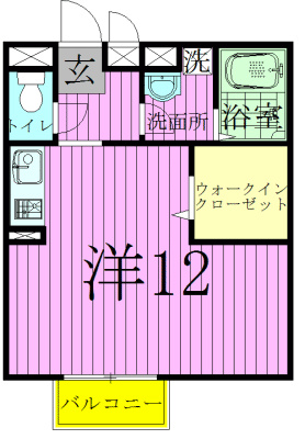 アルシュ１２ 206号室 間取り