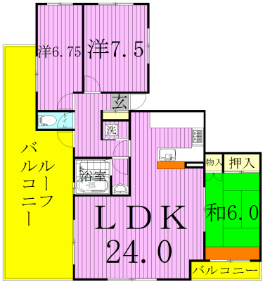 ラフィーヌ・ショコラ 4-A号室 間取り