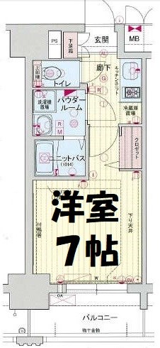 プレサンス名古屋STATIONキュオル 間取り図