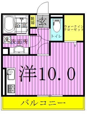 メゾンド　ベリタス  102号室 間取り