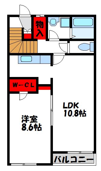 レオネクストルーチェ 202号室 間取り