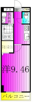 アーバニタ 305号室 間取り