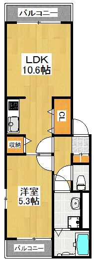 ベル　アンジュ 102号室 間取り