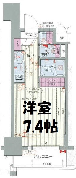 プレサンス名古屋駅前グランヴィル 間取り図