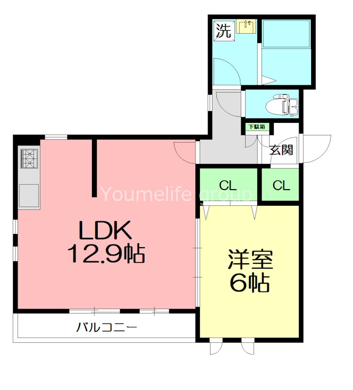 Terrace本厚木Ⅰ 101号室 間取り