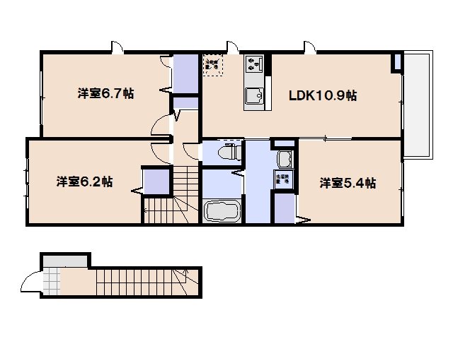 Centrieva(セントリーヴァ)B棟 間取り図