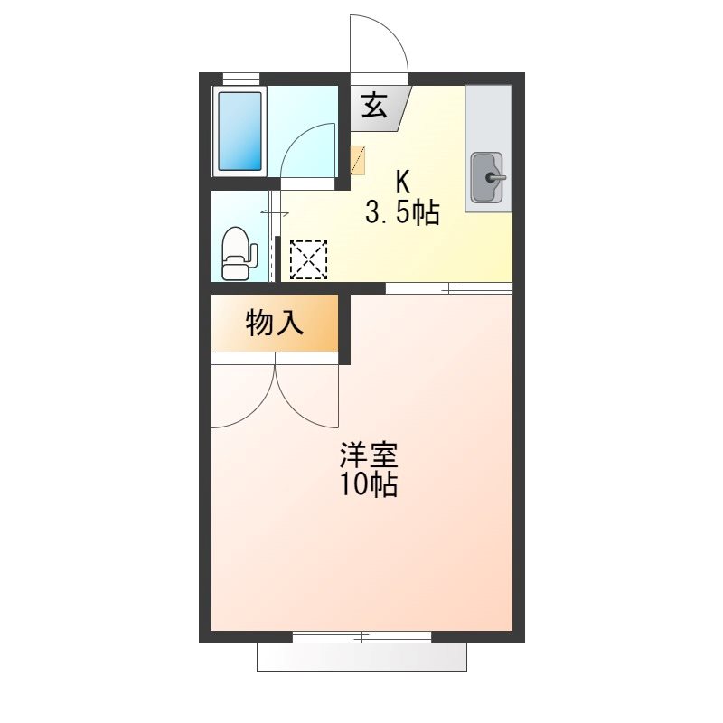 マンション如月 間取り図