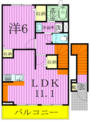 シエル  203号室 間取り