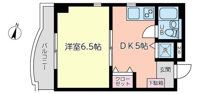 エクシード見附町 201号室 間取り