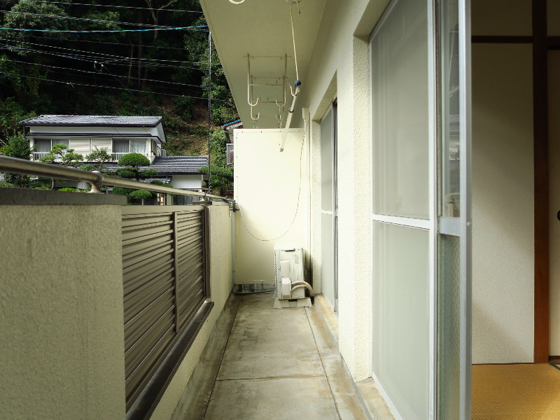 椿谷マンション ベランダ
