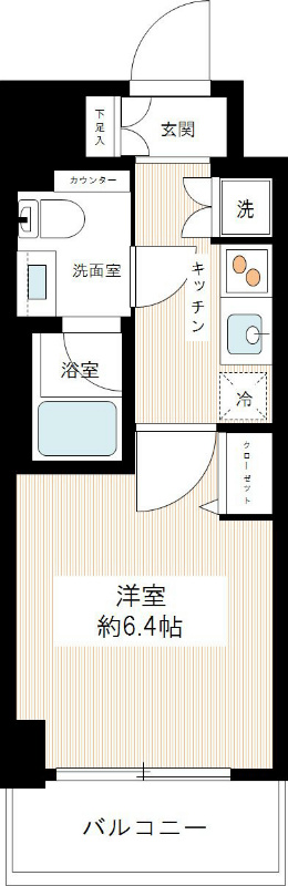 グランドコンシェルジュ板橋本町 0304号室 間取り