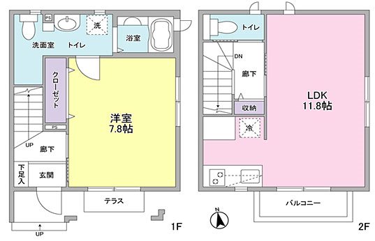ゼルコバヴィレッジＧ棟  間取り図