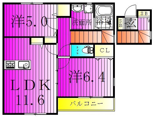 Sun　saison～サンセゾン～　T 202号室 間取り