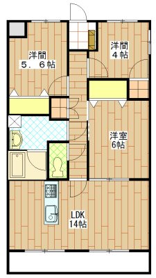 ソレール 403号室 間取り