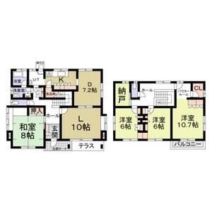 柏市酒井根3丁目貸家 間取り
