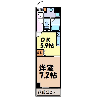 スタジオスクエア大須 間取り図