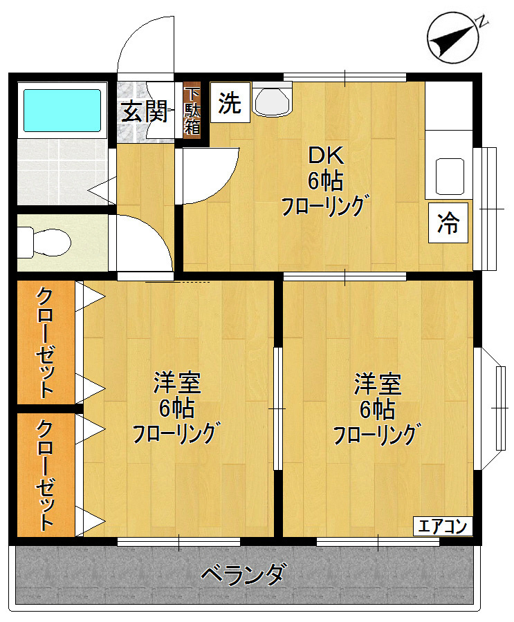 コーポ和 間取り図