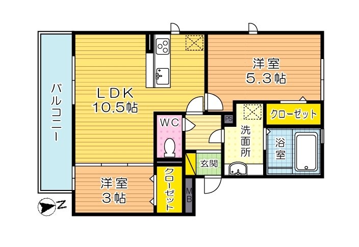 シトラスコートぶんごばし 間取り図