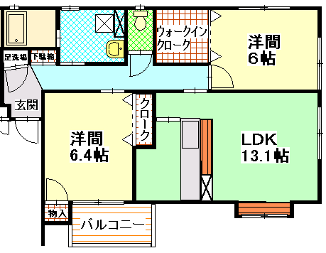 アプローズマンション 101号室 間取り