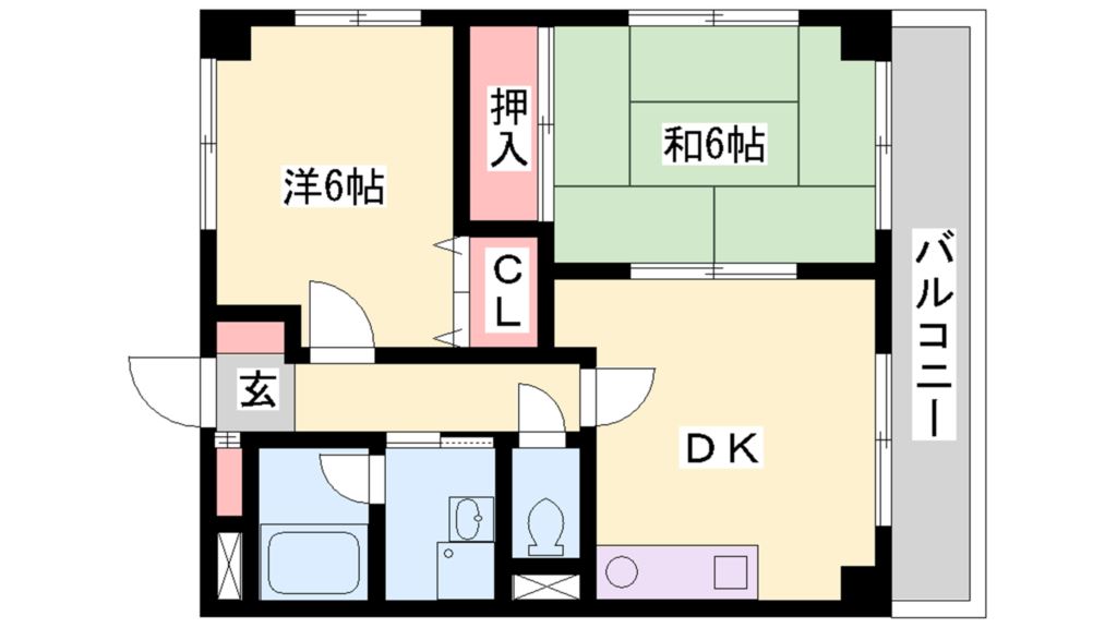 プレシャス新在家 間取り図