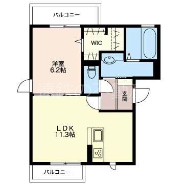 コンフォルティア 102号室 間取り
