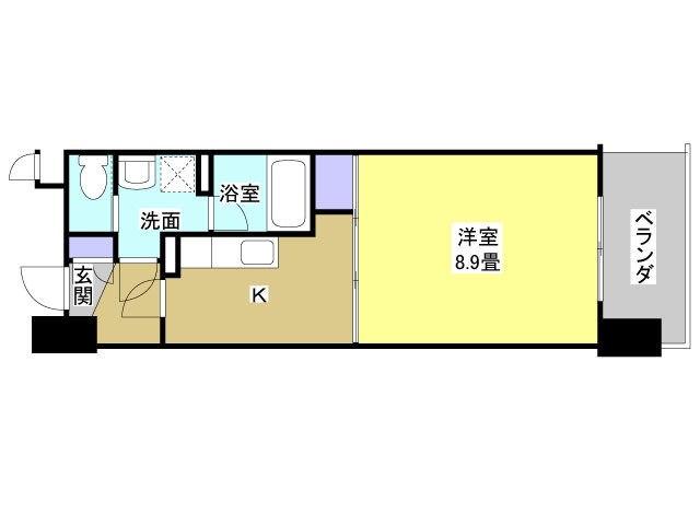 エクシード田町 1102号室 間取り