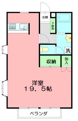 オーシャンアベニュー緑が浜 201号室 間取り