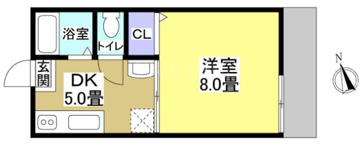 クレールメゾン 105号室 間取り