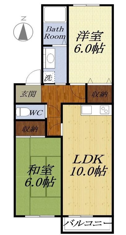 メゾンソレイユＡ 間取り図