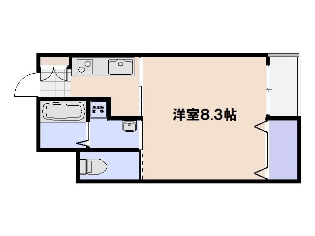 ホワイトキャッスル廿日市 104号室 間取り