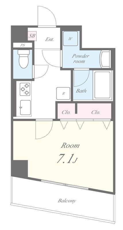 ヴィルヌーブ白楽 間取り図