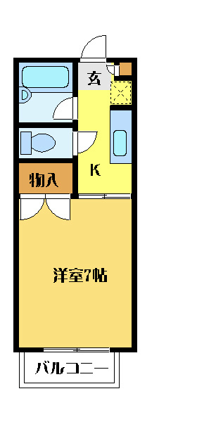 コーポSAKURA 202号室 間取り