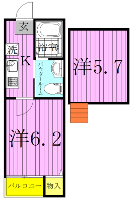 ヴィーテ桜台 201号室 間取り