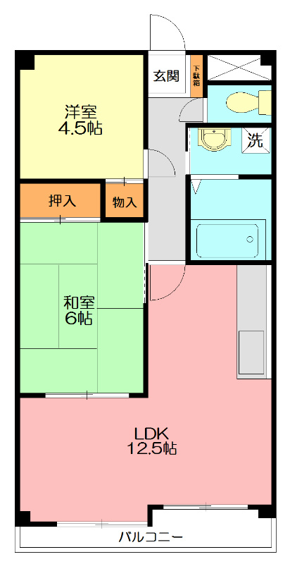 ヒルズ小山台Ⅲ 303号室 間取り