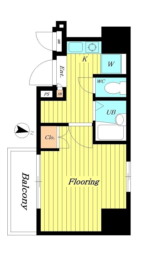 FUTIVAL錦糸町ｼﾃｨ 1403号室 間取り