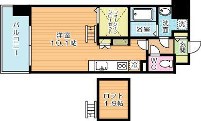 セフィロト（SEPHIROT） 304号室 間取り