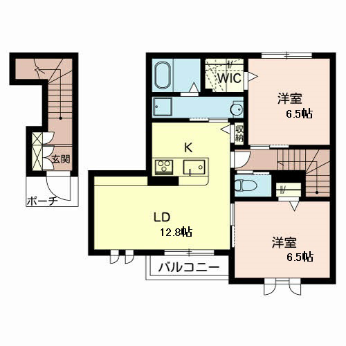 シャーメゾンいろはⅢ 間取り図