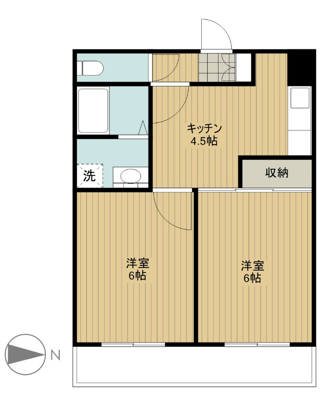 テラス桜丘 203号室 間取り