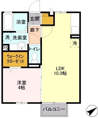 フェリーチェ桜 201号室 間取り