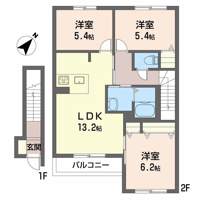 シャーメゾン泉陽　A棟 間取り
