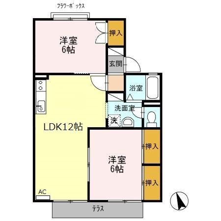 タウンハウス愛野公園　A 間取り図