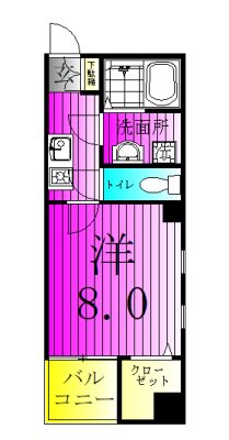 アンプルール　フェール スリーズ 間取り図