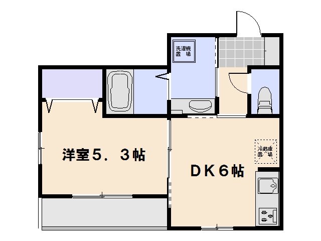 Aoiパレス 103号室 間取り