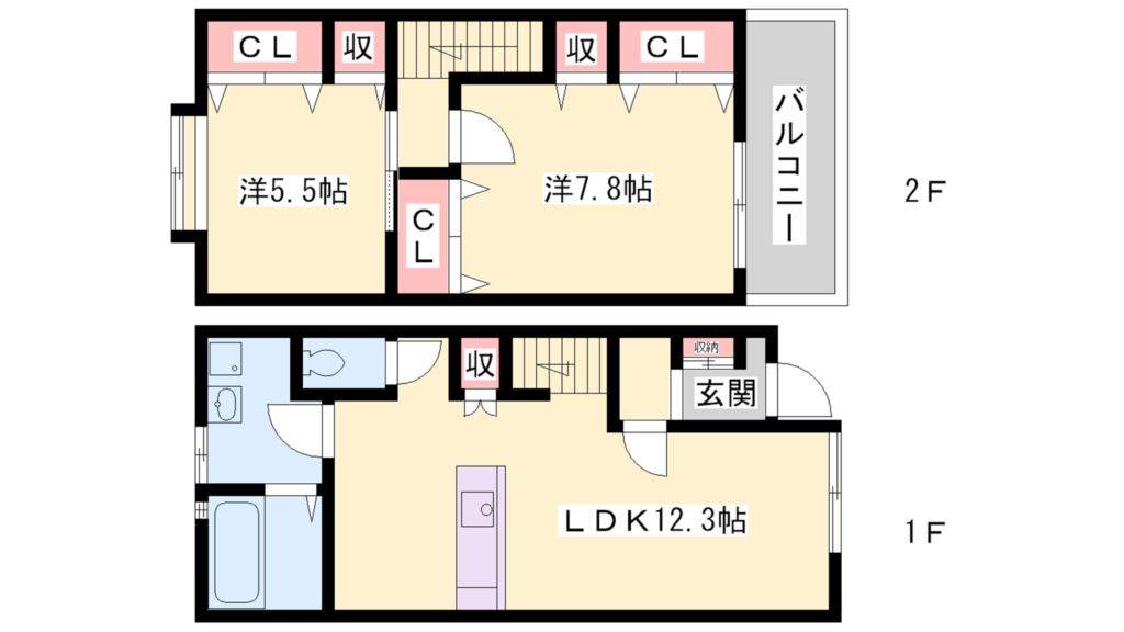 ノーブルハイツⅡ 間取り図