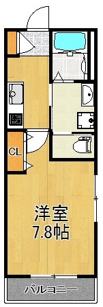 MARUMO COURT Ⅰ 201号室 間取り