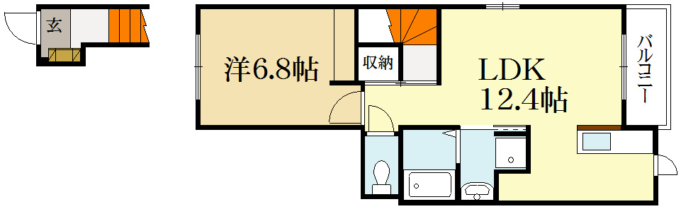 ソレイユ松ヶ崎 間取り